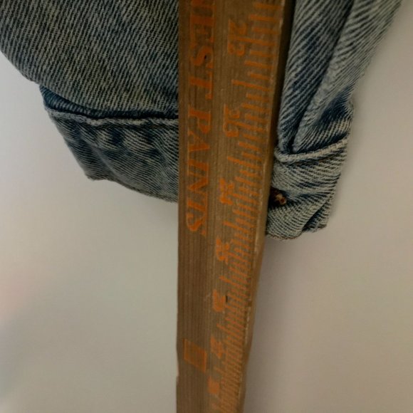 90s Vintage Harley Davidson Motorcycles Adult Extra Large Blue Denim Jacket XL - Picture 16 of 16